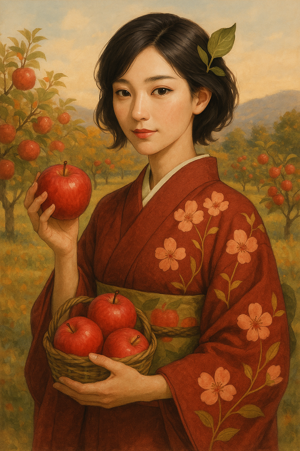紅玉りんごのイメージイラスト