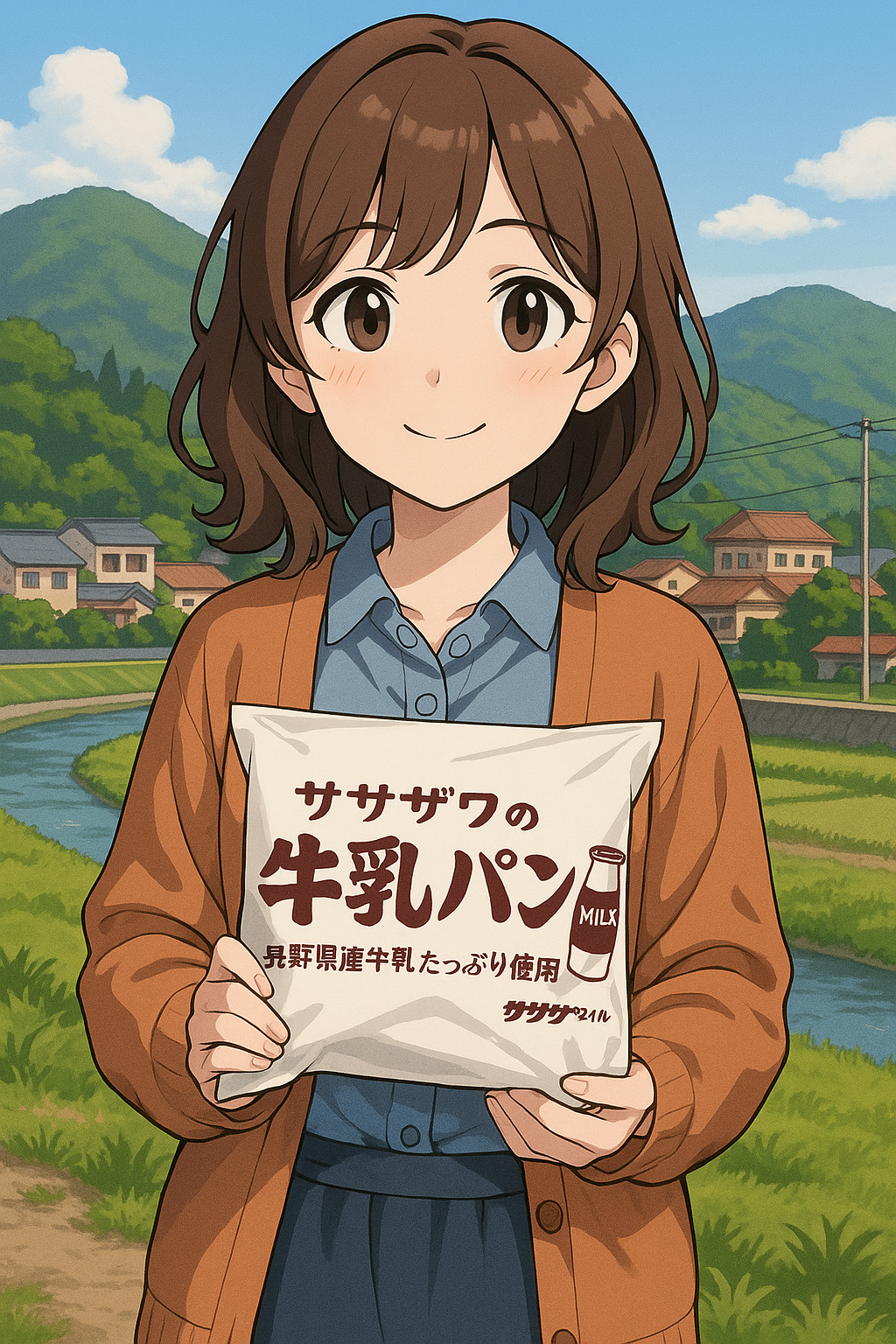 モンドウル田村屋牛乳パン イメージイラスト