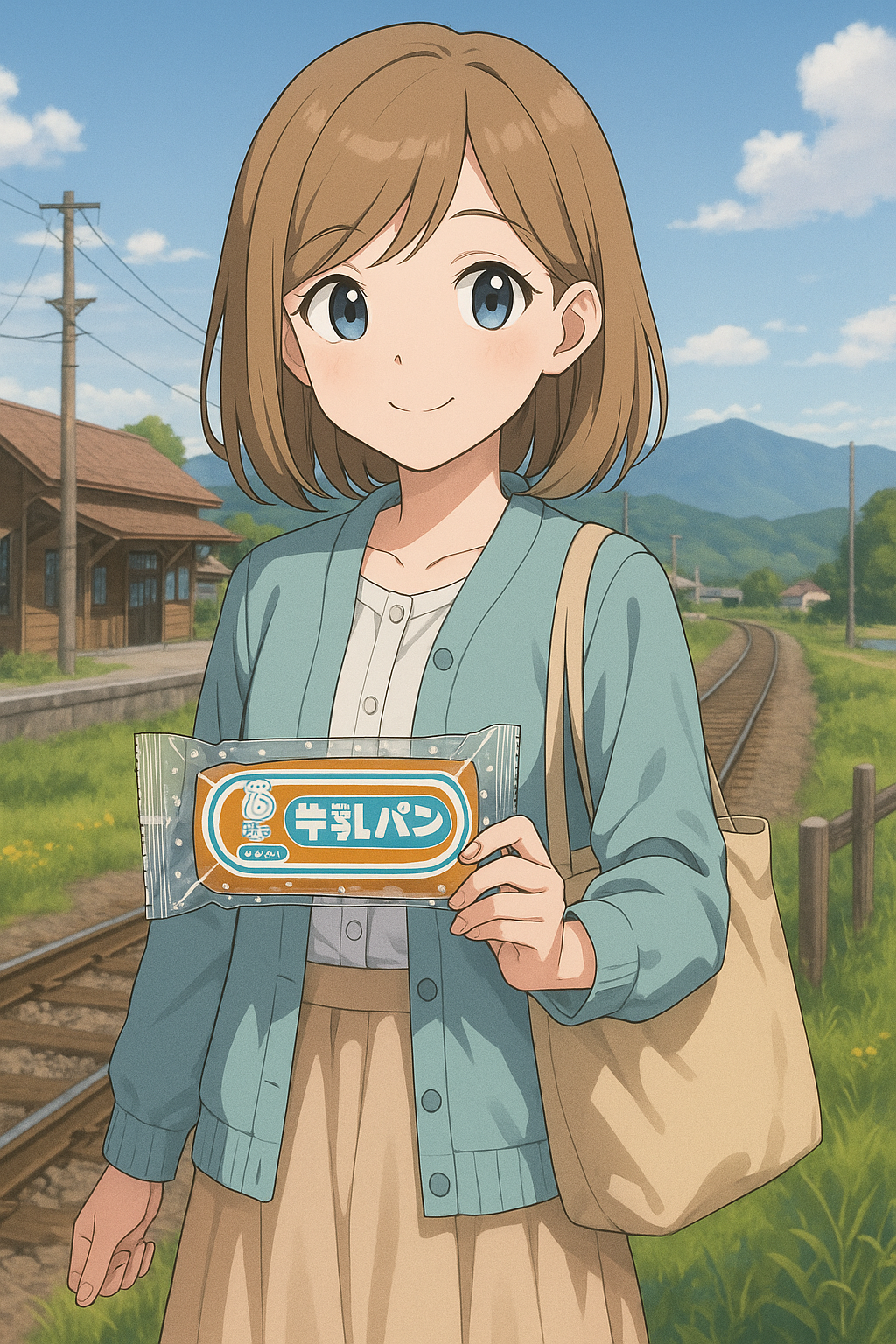 モンドウル田村屋牛乳パン イメージイラスト