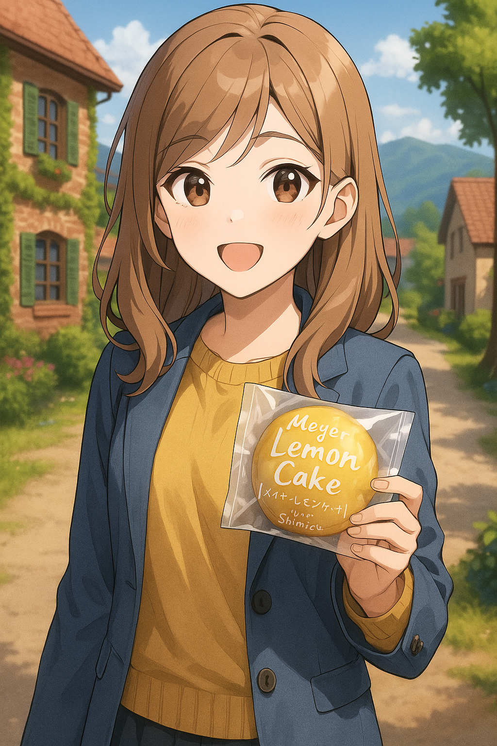 菓匠Shimizu「メイヤーレモンケーキ」イメージイラスト