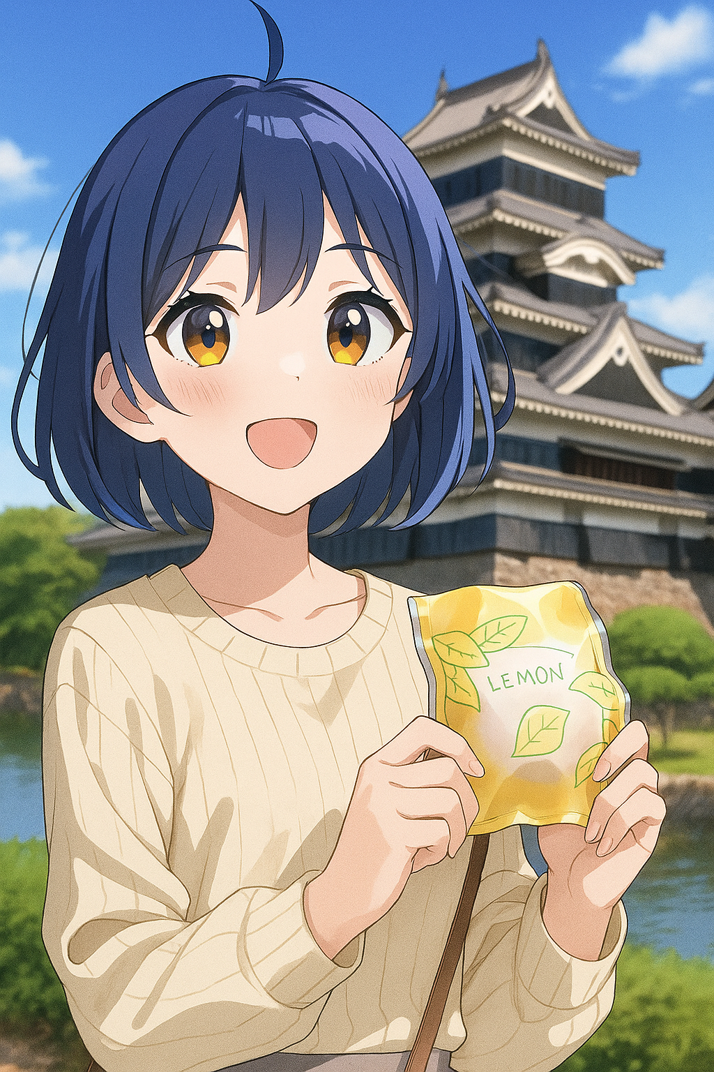 マサムラ「レモンケーキ」イメージイラスト