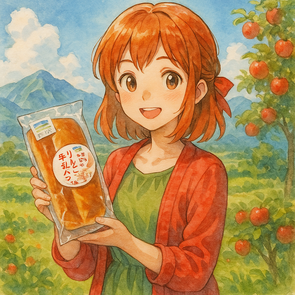 トラットリアフォルツァ牛乳パン イメージイラスト