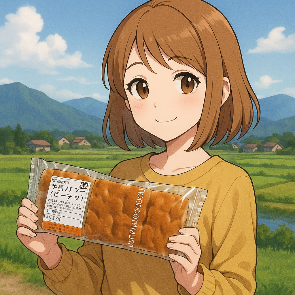 モンドウル田村屋ピーナッツ牛乳パン イメージイラスト